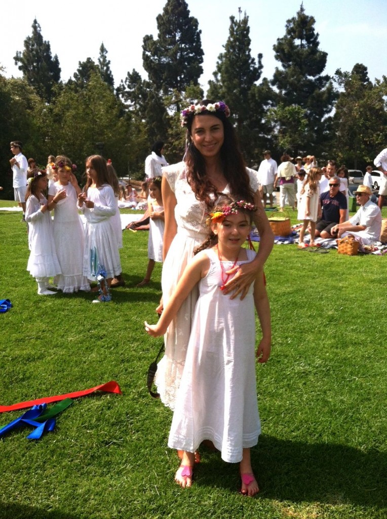 flower wreaths, may faires, may faire poles, may fair