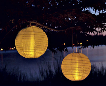 Shoji Lanterns Powered by the Sun