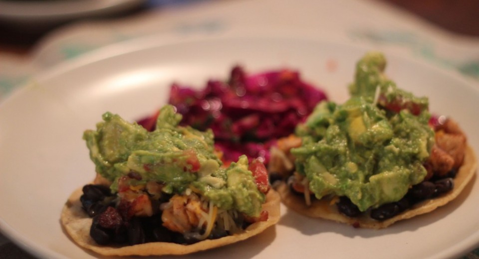 Bean Tacos with Cabbage Salad