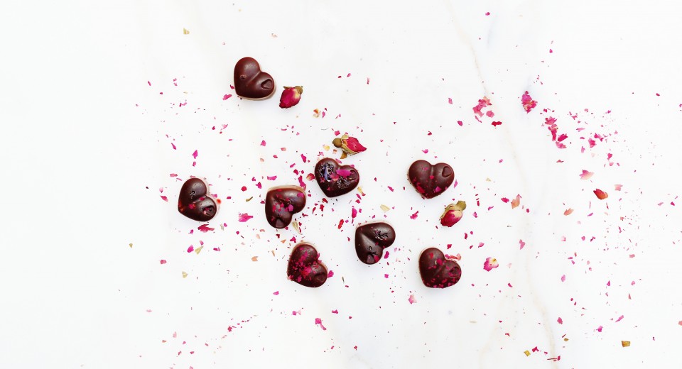 Ode To Cacao ~ Valentine Raspberry Rose Chocolates