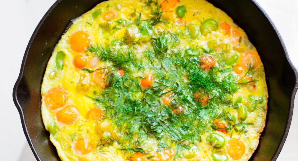 Early Summer Fava Bean Frittata